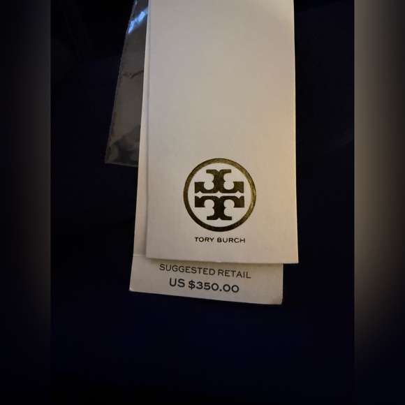Tory Burch Valentina Tunic Dress Midnight Navy NWT Size L Sold Out - Picture 8 of 9